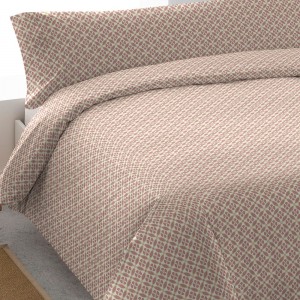 Funda nórdica algodón percal Marieta marsala