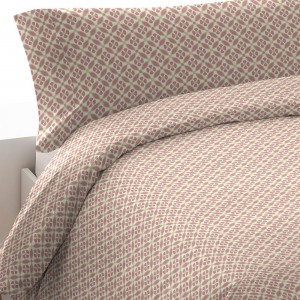 Funda nórdica algodón percal Marieta marsala 2