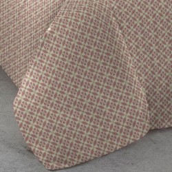 Funda nórdica algodón percal Marieta marsala