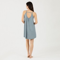 Vestido punto sedoso Hello indigo