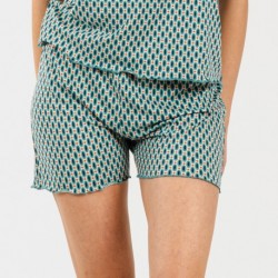 Pijama corto mujer punto sedoso Dueña verde