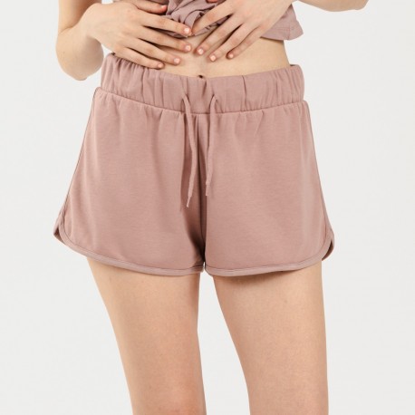 Conjunto deportivo short mujer malva