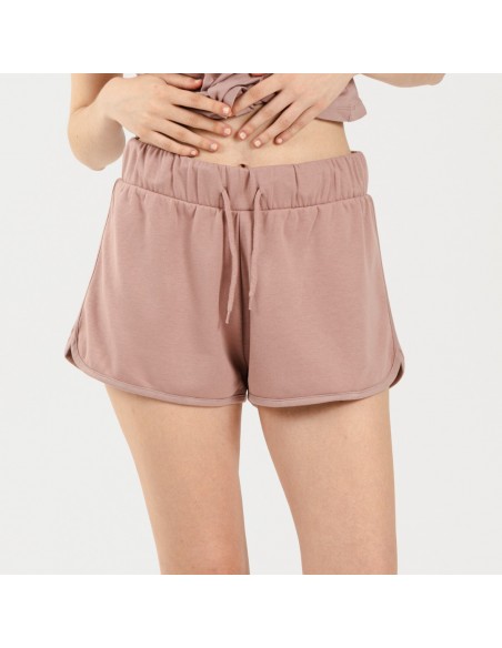 Conjunto deportivo short mujer malva