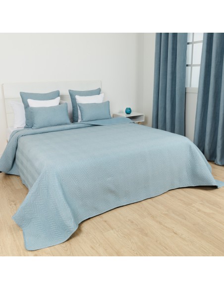 Colcha bouti lisa efecto desgastado