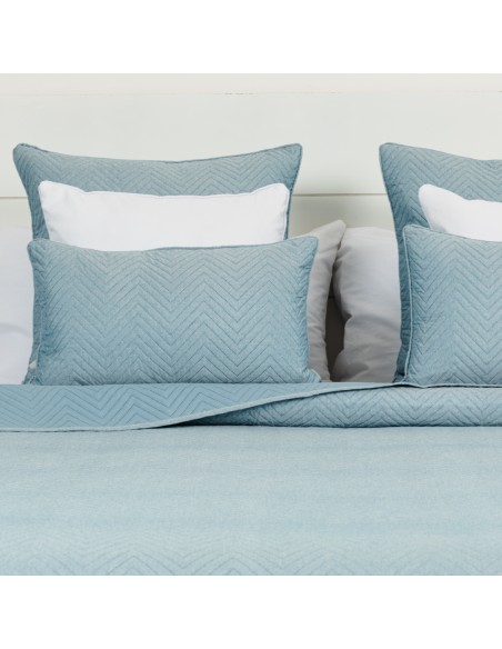 Colcha bouti lisa efecto desgastado