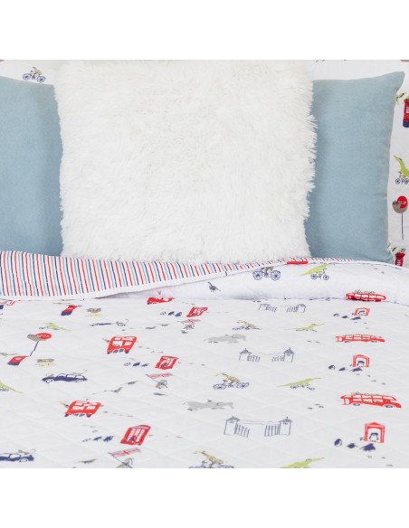 Colcha bouti York azul marino