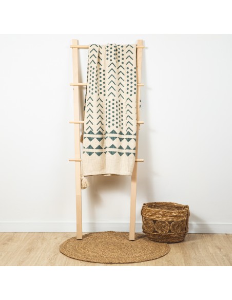 Plaid algodón Ceres verde francés