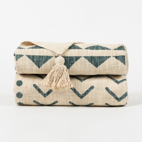 Plaid algodón Ceres verde francés