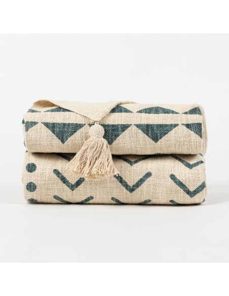 Plaid algodón Ceres verde francés