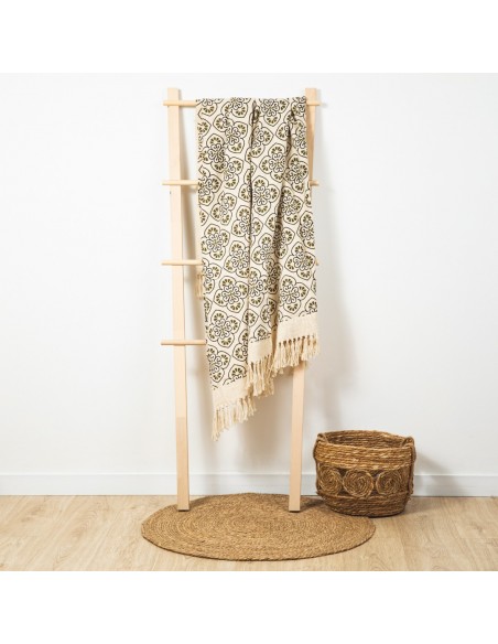 Plaid algodón Ovidia verde caceria