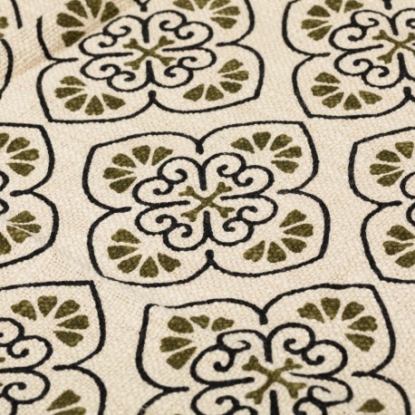 Plaid algodón Ovidia verde caceria