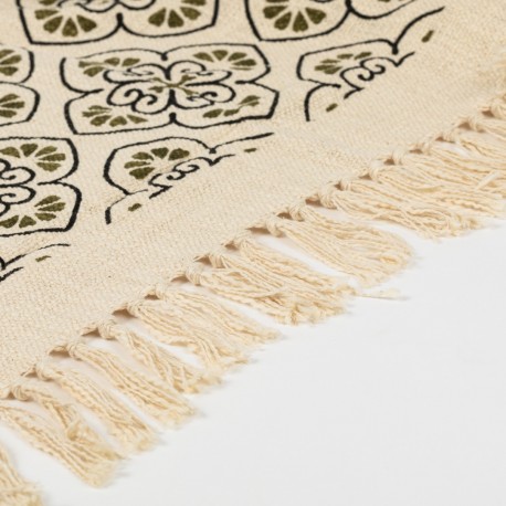 Plaid algodón Ovidia verde caceria