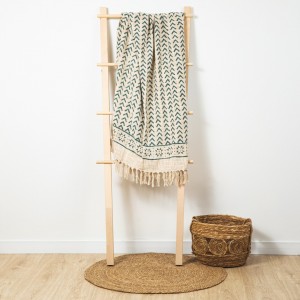 Plaid algodón Aisha verde frances