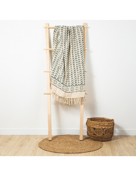 Plaid algodón Aisha verde frances