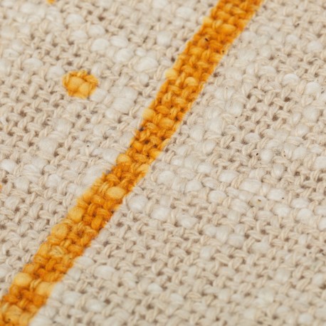 Plaid algodón Aisha mostaza