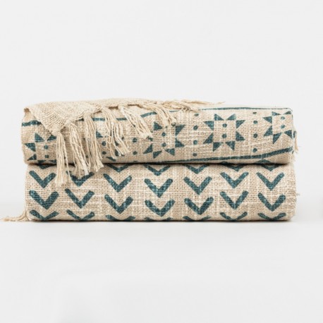 Plaid algodón Aisha verde frances