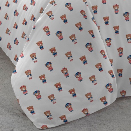 Funda nórdica algodón Ned tinto