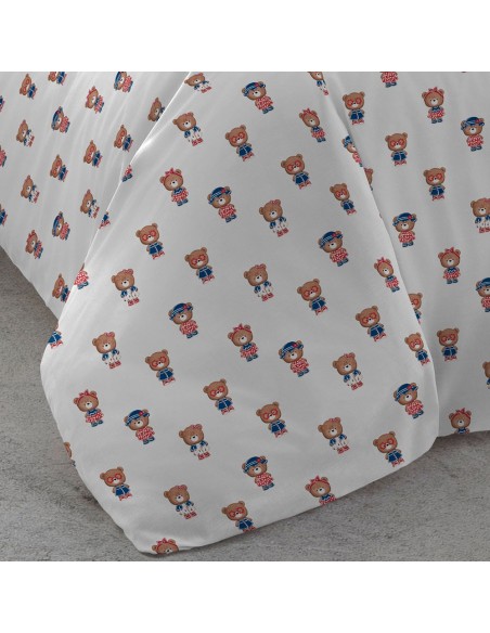 Funda nórdica algodón Ned tinto