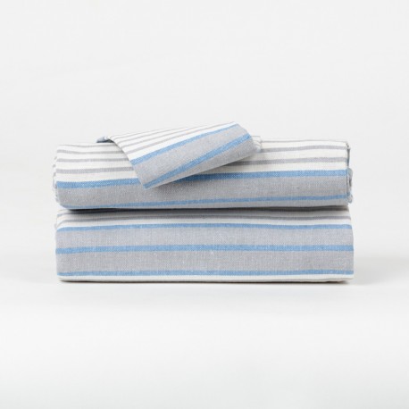 Mantel Rayas indigo