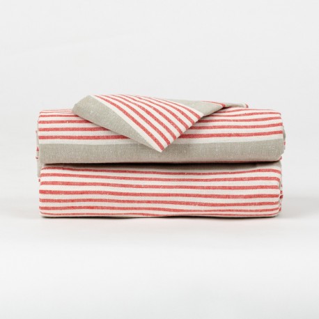 Mantel Rayas rojo