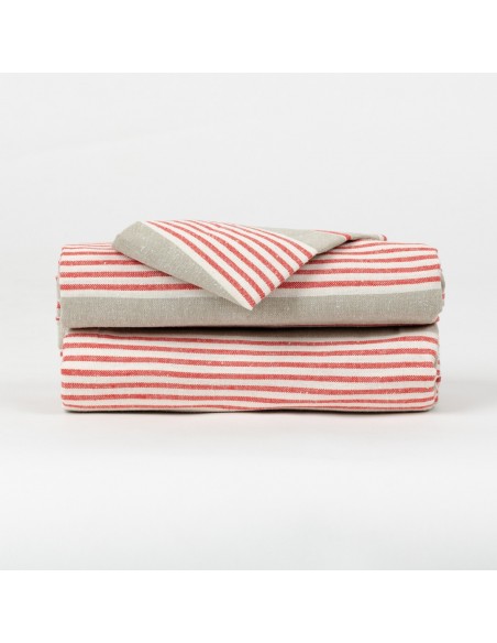 Mantel Rayas rojo