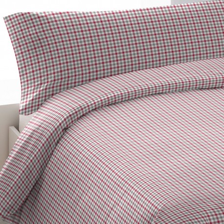 Funda nórdica algodón Adam verde rojo