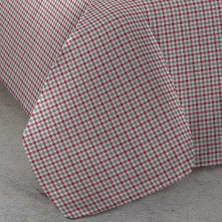 Funda nórdica algodón Adam verde rojo