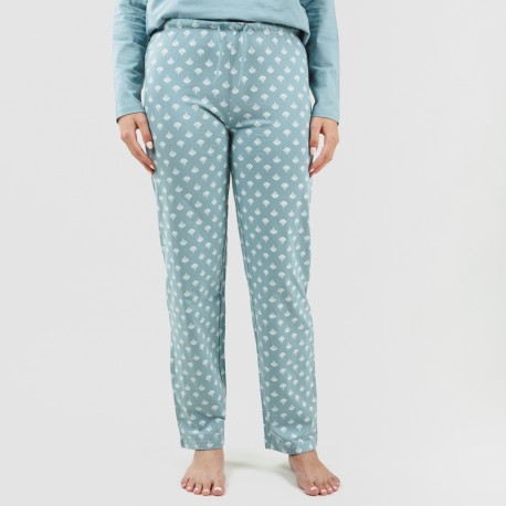 Pijama largo algodón Summer indigo