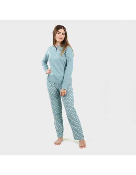 Pijama largo algodón Summer indigo