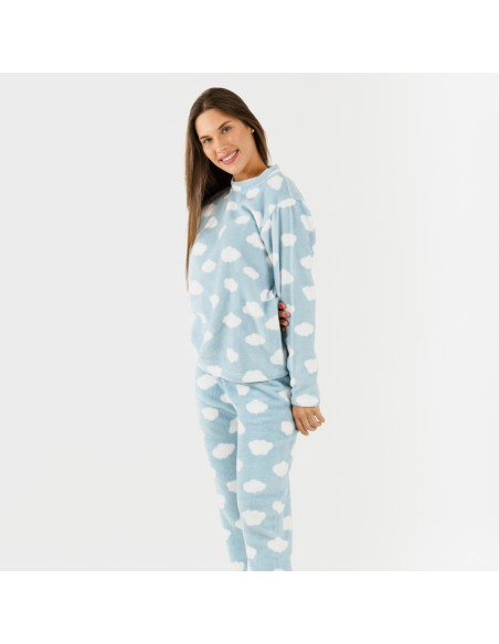 Pijama coral Nube celeste