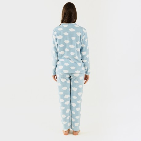 Pijama coral Nube celeste