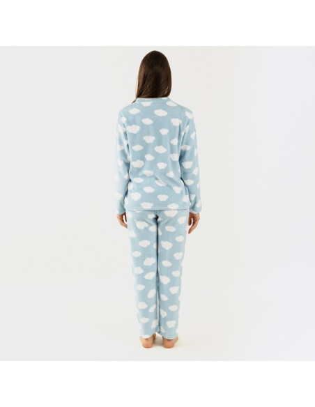 Pijama coral Nube celeste