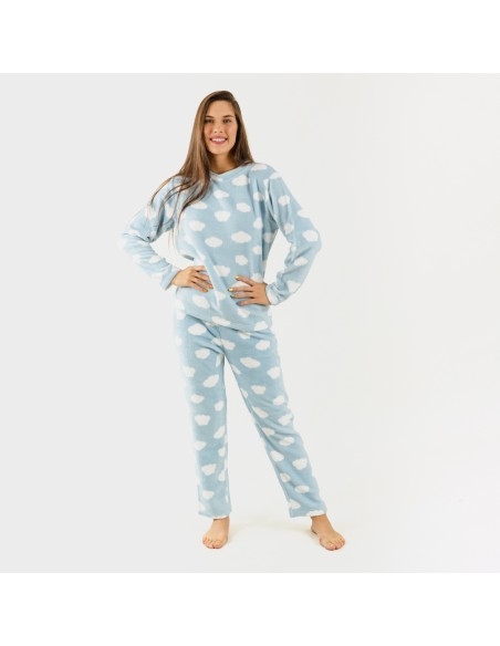 Pijama coral Nube celeste