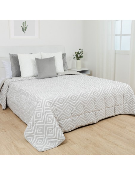 Colcha jacquard chenilla Feria perla - 120 gr