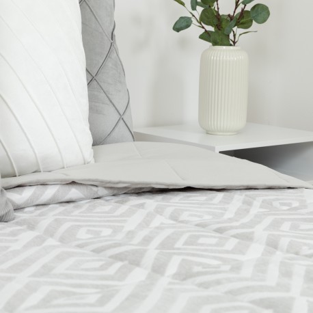 Colcha jacquard chenilla Feria perla - 120 gr