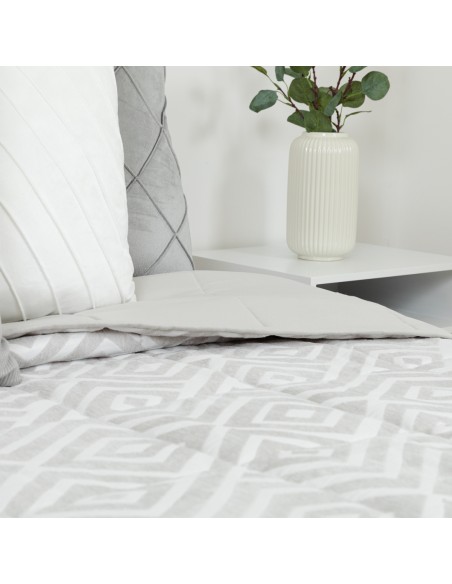 Colcha jacquard chenilla Feria perla - 120 gr