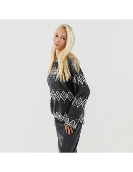 Pijama coral Andros gris