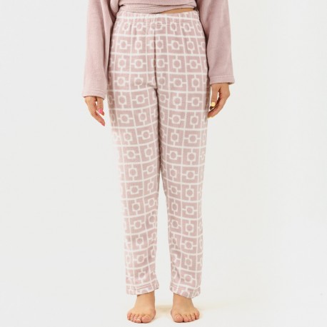 Pijama coral Taormina malva