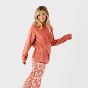 Pijama coral Taormina marsala 2