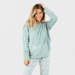 Pijama coral Tiberio verde tiffany