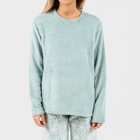Pijama coral Tiberio verde tiffany