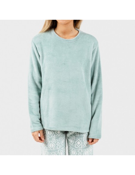 Pijama coral Tiberio verde tiffany