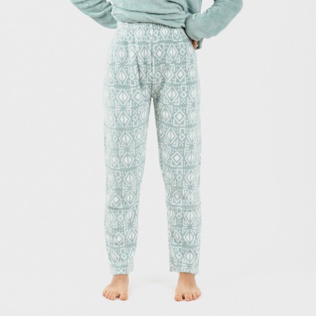 Pijama coral Tiberio verde tiffany