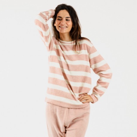 Pijama coral Fila rosa