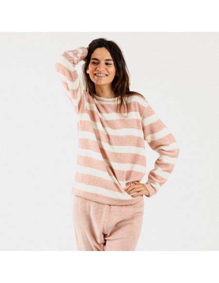 Pijama coral Fila rosa