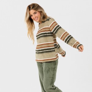 Pijama coral Vaduz verde caceria 2