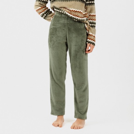 Pijama coral Vaduz verde caceria