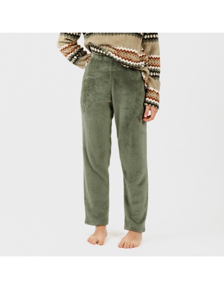 Pijama coral Vaduz verde caceria