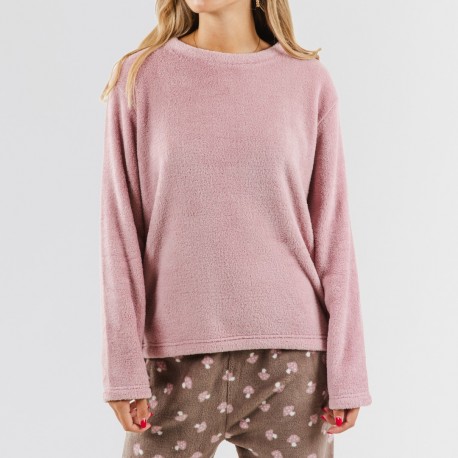 Pijama coral Ellen malvarosa