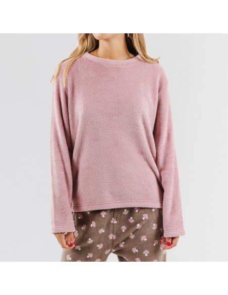 Pijama coral Ellen malvarosa